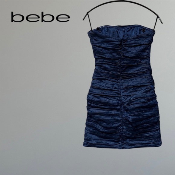 bebe Strapless Beaded Embellished Mini Dress - Picture 3 of 6